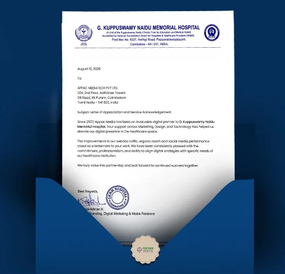 Letter of appreciation from GKNM