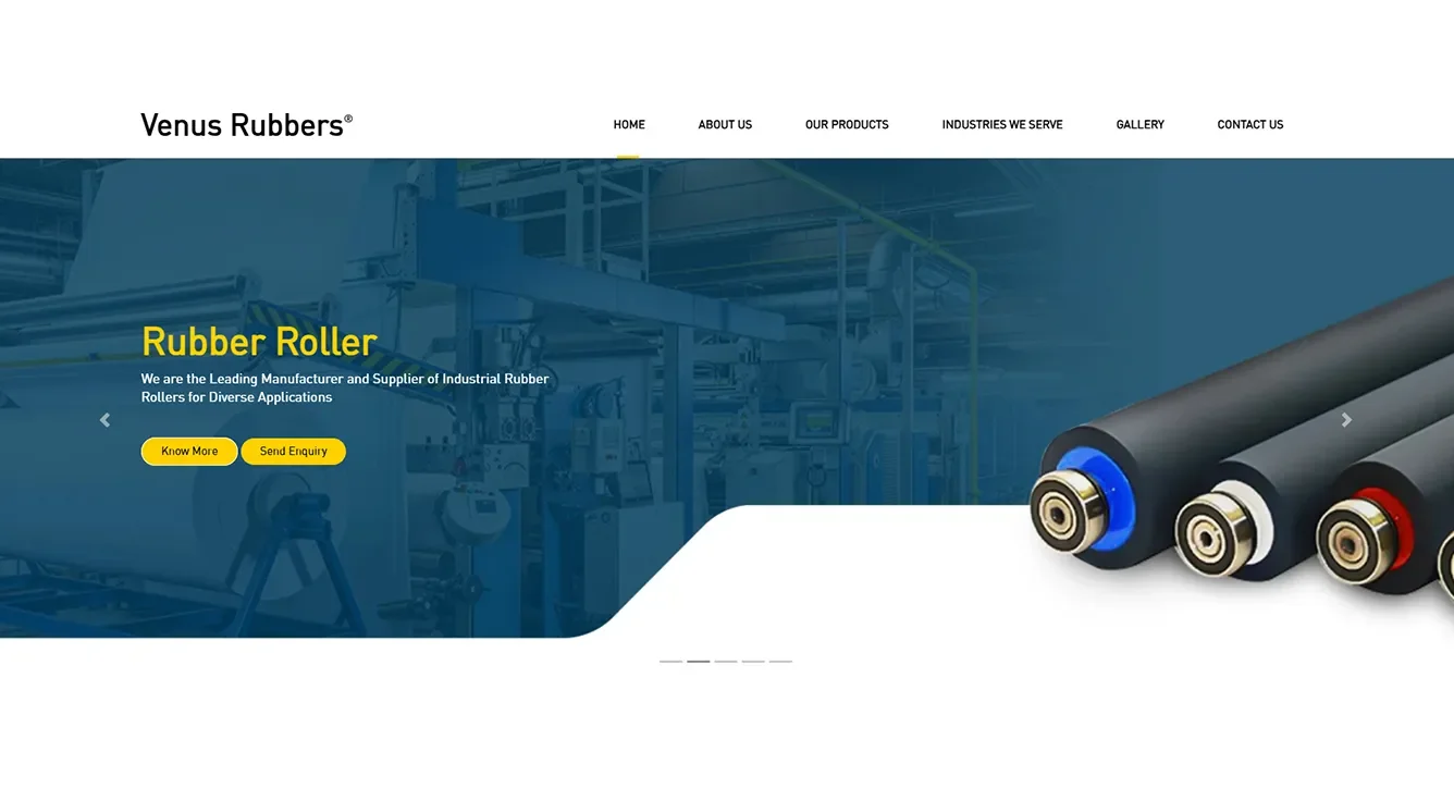 The redesigned Venus Rubbers platform