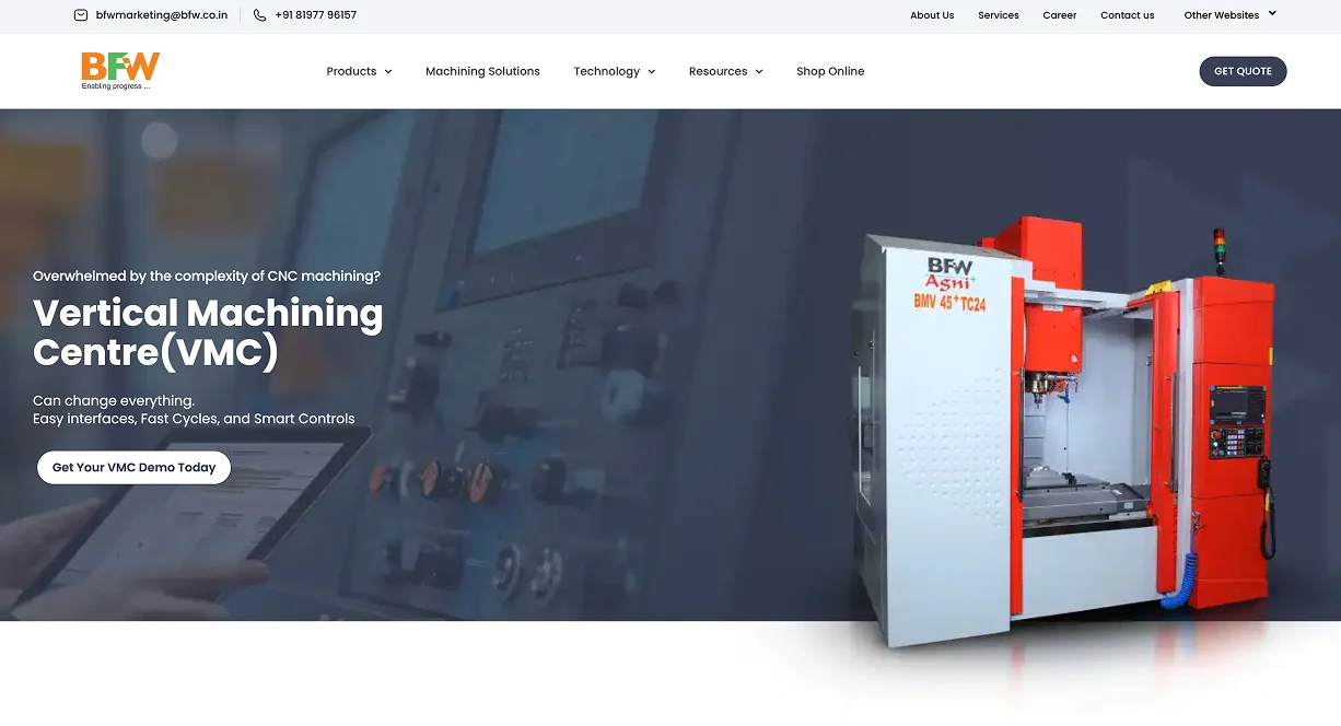 The redesigned BFW platform